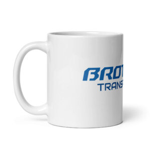 White glossy mug